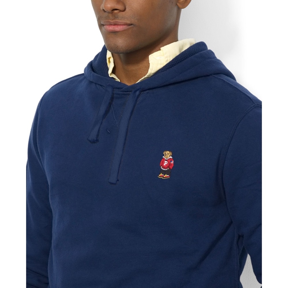 Men’s polo Ralph Lauren bear pullover hoodie - Picture 2 of 5